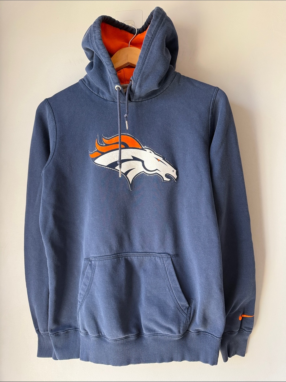 Denver Broncos Nike Navy Hoodie Pullover Sweatshirt